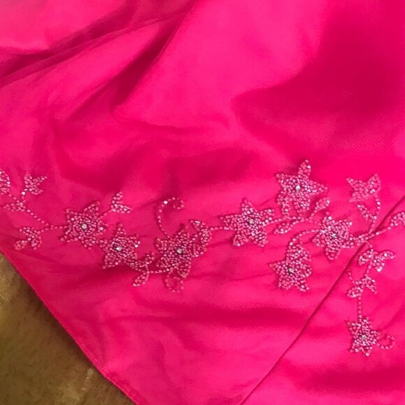 $150= 75 City  Triangles Pink Prom Maxi Junior Dresses Size 9 (90s Y2K) - Picture 11 of 16